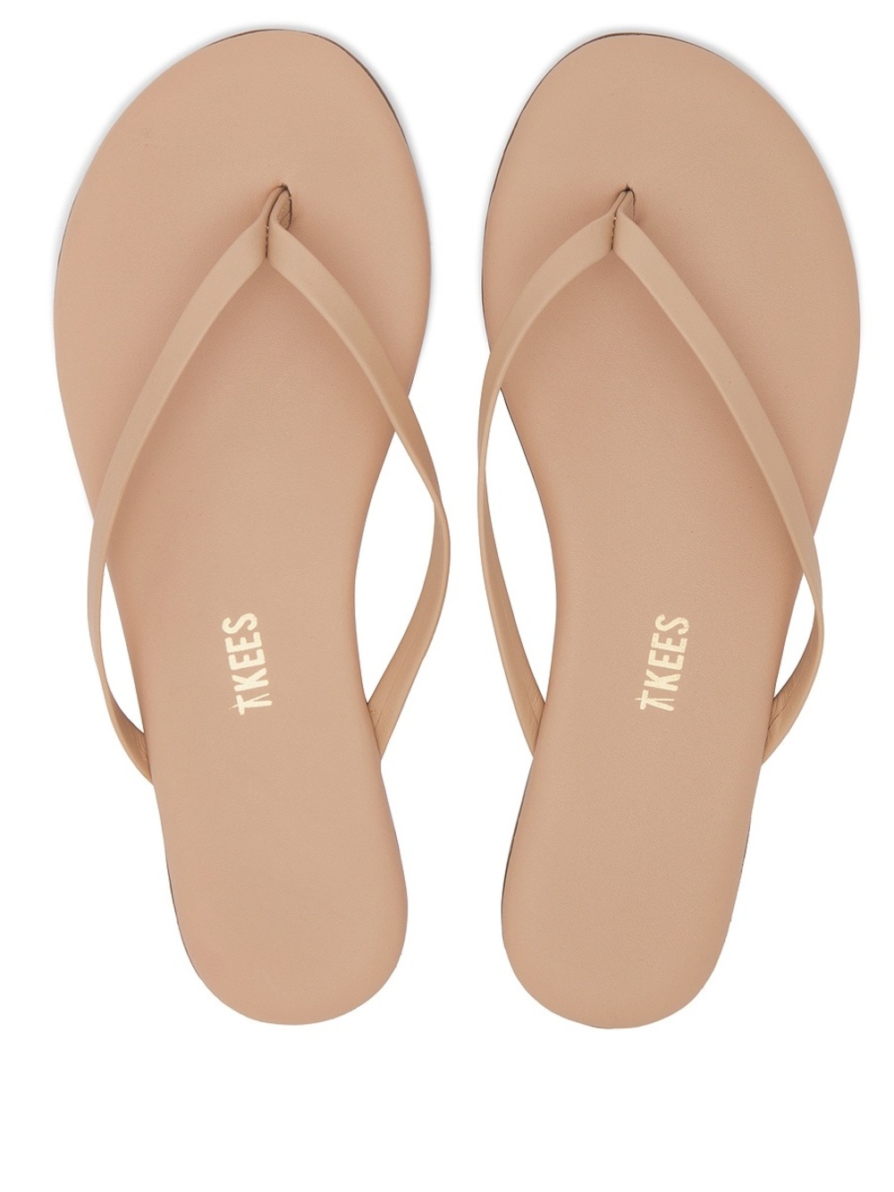 TKEES Foundations Matte Flip Flop Sandals Nude Tan Women’s 8 EU 39 NWOB
